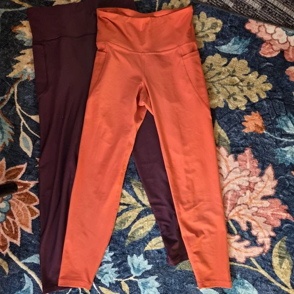 Leggings Set 6 Like New Old Navy Active Bundle Medium 5 High Rise 1 Biker Shorts - Picture 11 of 16